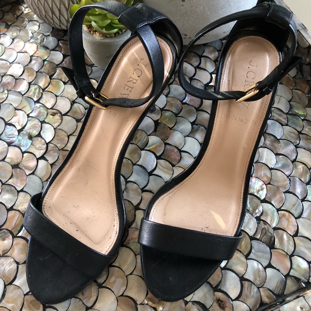 JCrew strappy heels
